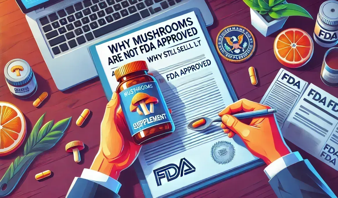 Why Mushrooms Are Not FDA Approved (And Why Brands Can Still Sell Them)